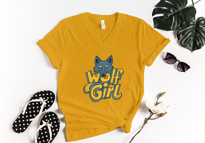 YOUTH Wolf Girl V-neck t-shirt