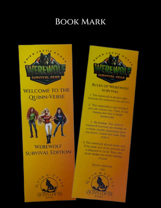 WEREWOLF SURVIVAL GEAR SALE Bookmark, sticker, postcard