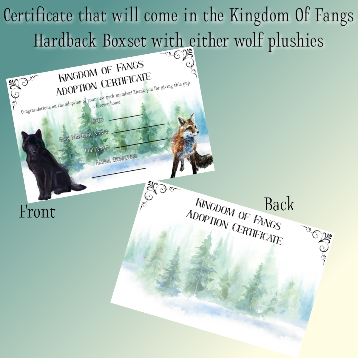 Kingdom of Fangs Hardback Book Bundle